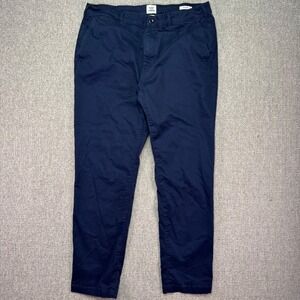 Flint and Tinder Navy Blue Slim Fit Stretch Chino Pants Men Size 38x32